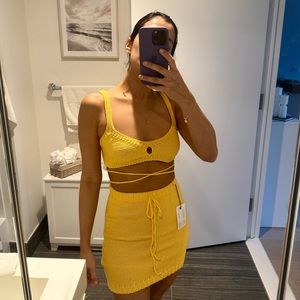 Crochet yellow set - Size Xs- S